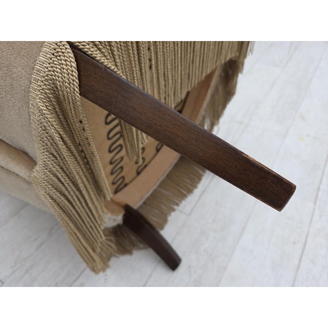 Vintage Danish Chair in Furniture Velour, 1960s For Sale - Image 16 of 18