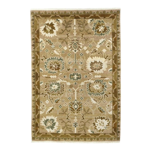 Oushak Rug 4'1'' X 6'1'' For Sale
