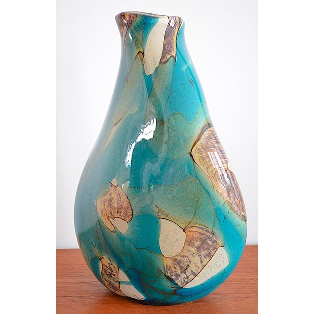 1980s Maltese Glass Vase by Michael Harris for Mdina, 1980s For Sale - Image 5 of 14