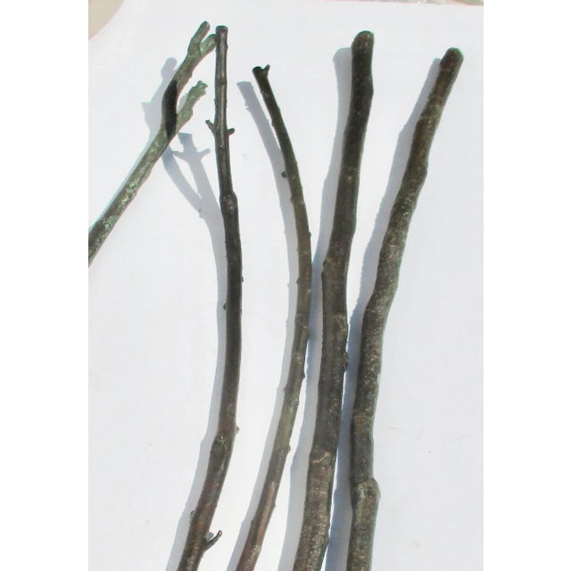 Metal Garouste & Bonetti Cast Bronze Twigs Circa 80s' - Set of 5 For Sale - Image 7 of 10
