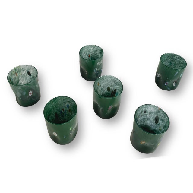 La Vetreria Firenze Drinking Set by Vestidello Luke, Set of 6 For Sale - Image 10 of 11