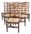 Vintage Ladderback Rush Seat Side Chairs Set of 6 For Sale