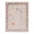 Modern Oushak Style Hand-Knotted Wool Rug - Soft Lavender & Pastel Floral Motif For Sale
