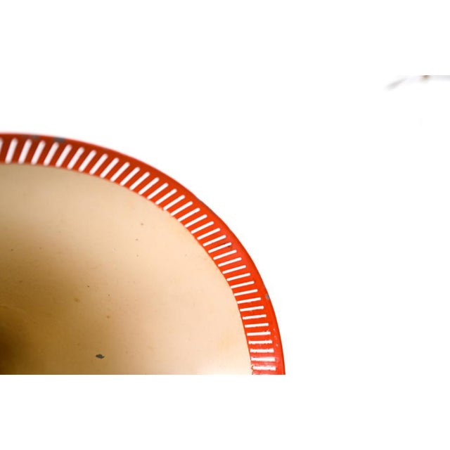Orange 1960s Danish Modern Orange Metal Cone-Shaped Pendant Light by Poul Henningsen For Sale - Image 8 of 10