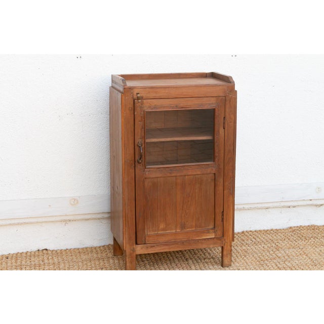 English Antique Slim British Colonial Cabinet For Sale - Image 3 of 11