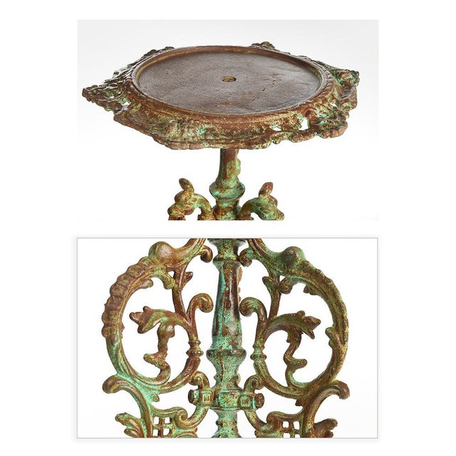 Patinated Cast Iron Bolster For Sale - Image 3 of 5