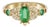 Vintage Style Ring With Emerald in 14k Gold Size 5.5 (All Sizes Available) For Sale