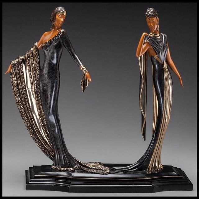 It measures approx. 18" x 20" x 7", and, will be a wonderful addition to any collection... This is one of the Nicest Erte...