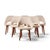 Eero Saarinen for Knoll Mid Century Bentwood Executive Dining Chairs - Set of 6 Each chair measures: 21.75 wide x 20.5...