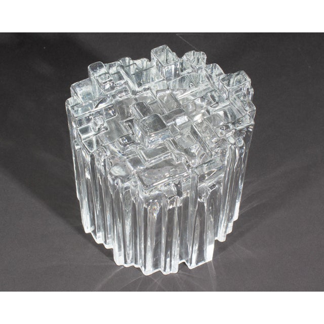 Glass Tapio Wirkkala 1970s “Arcadia” Iittala Crystal Vase For Sale - Image 7 of 8