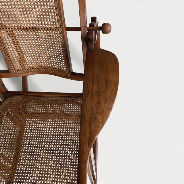 Italian Art Nouveau Rocking Chair by Società Anonima Antonio Volpe, 1920s For Sale - Image 6 of 18
