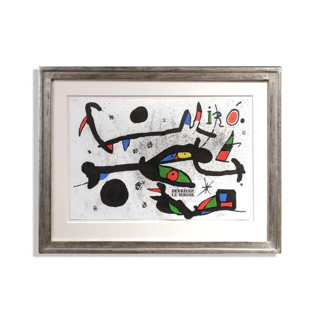 Joan Mirò (1904-1989) Original lithograph from "Derrière le Miroir," No. 231 November 1978, signed lower right. Mourlot...