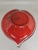 American 1970s Murano Hand Blown Variegated Heart Dish For Sale - Image 3 of 3