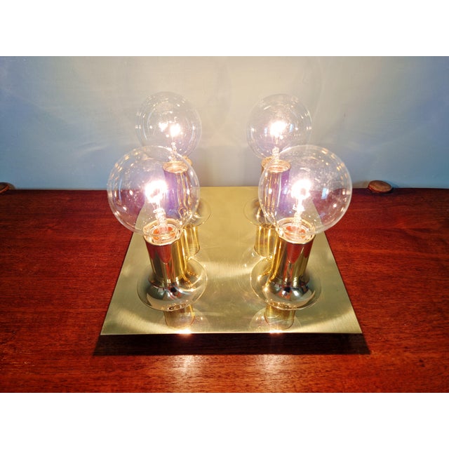 Tubular Brass Ceiling Light by Cosack Leuchten, 1970s For Sale - Image 4 of 14