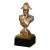Mid-Century French Gilt Bronze Bust of Napoleon Bonaparte on Black Stone Base For Sale