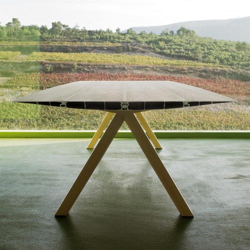 Laminated Aluminium Wood Legs 360 Table by Konstantin Grcic For Sale - Image 4 of 6