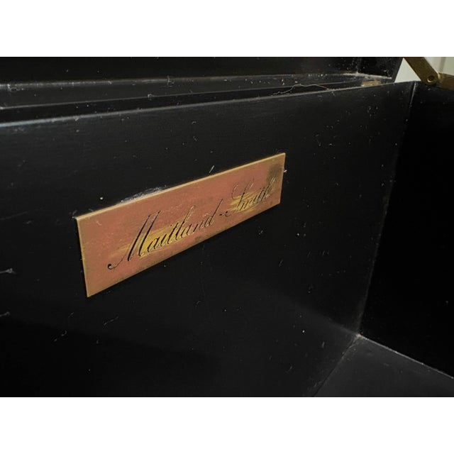 Green Maitland Smith Lacquered Storage Trunk With Piranesi Print For Sale - Image 8 of 12