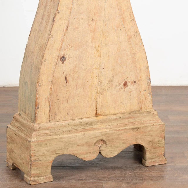 Wood Original Painted Swedish Mora Grandfather Clock, Circa 1840 For Sale - Image 7 of 8