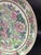 Ceramic Vintage Large Pink Floral Decorative Plate For Sale - Image 7 of 18