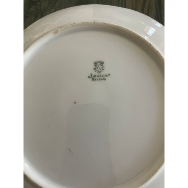 Ceramic Antique German Cabinet Portrait Porcelain Plate For Sale - Image 7 of 7