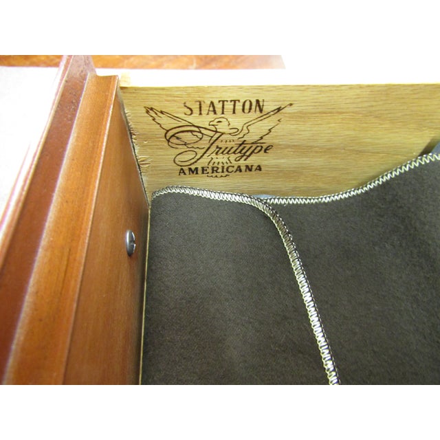 Wood Statton Solid Cherry Silverware Chest For Sale - Image 7 of 9