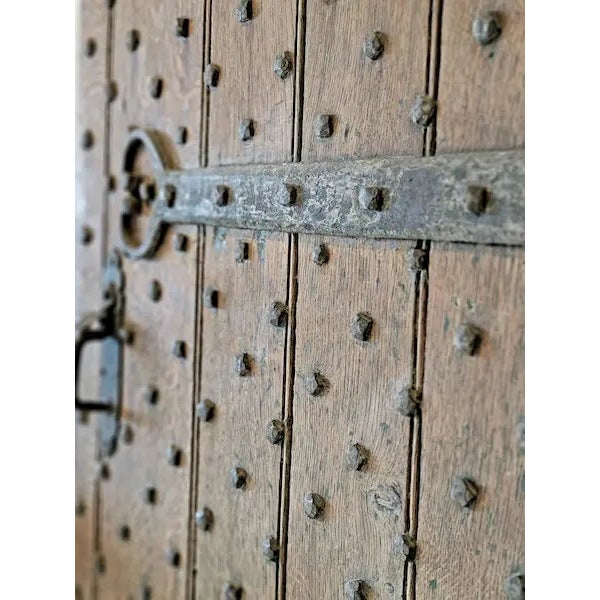 17th Century English Studded Taverne Door For Sale - Image 4 of 10