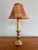 Small Vintage Brass Candlestick Base With Shade For Sale - Image 9 of 9