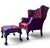 2000 - 2009 Chesterfield Wingback Leather Chair & Matching Ottoman by Hancock and Moore For Sale - Image 5 of 12
