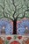 Celebrate the beauty of traditional Indian folk art with this exquisite hand-painted Madhubani painting by Mamta Devi,...