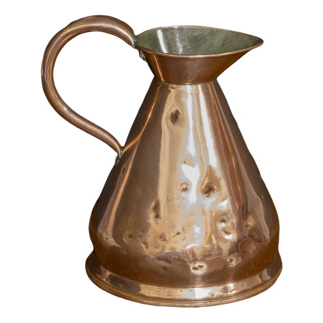 Antique One Gallon Copper Flagon For Sale
