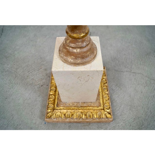 1960’s Italian Hollywood Regency Old World Fluted Column Floor Lamp For Sale - Image 10 of 12