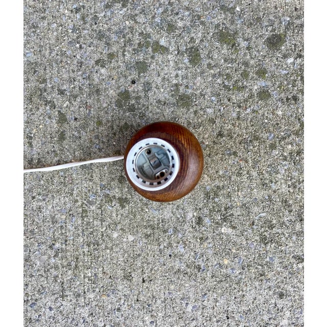 1960s Table Lamp Solid Pine, Sweden 1960 For Sale - Image 5 of 5