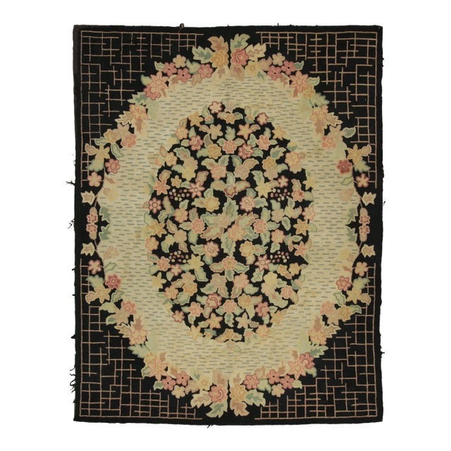 Antique American Hooked Wool Rug by Rug & Kilim, 1920- 1929 For Sale