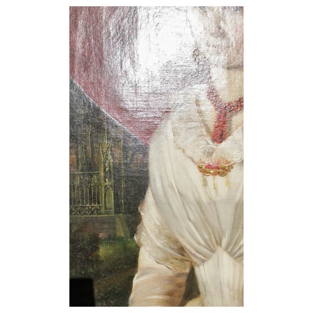 Early 19th British Provencial Portrait on Canvas For Sale - Image 4 of 12
