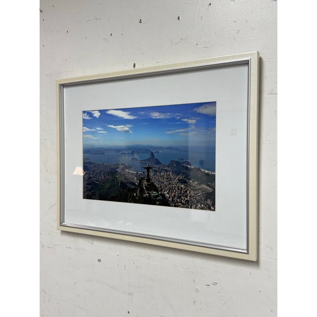 Design Plus Gallery presents a Framed Color Photograph of Rio de Janeiro, Brazil. This is an Ariel view of the large,...