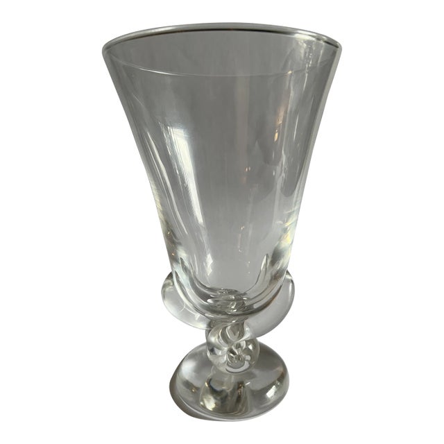 1950s Steuben George Thompson Twist Stem or Snail Form Art Glass Vase For Sale