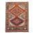 Dramatic Large Scale 20th Century Antique Russian Karabagh Square Rug - 4'1" x 5' For Sale