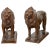 Vintage Bronze With Dark Patina Lion Sculptures on Bases - A Pair For Sale - Image 13 of 13