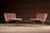 c. 1970s-1980s; Knoll International, Inc. - New York, New York An iconic pair of Barcelona chairs featuring hand-tufted...