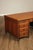 1930 Walnut Carved Pedestal Executive Desk with Pull-Out Writing Slides For Sale - Image 11 of 18