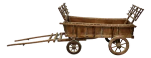 Model Wooden Hay Cart, 1930s