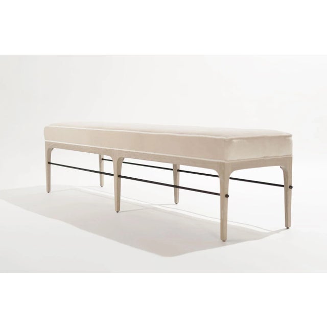 Linear Bench in White Oak Series 72 by Stamford Modern For Sale - Image 4 of 12