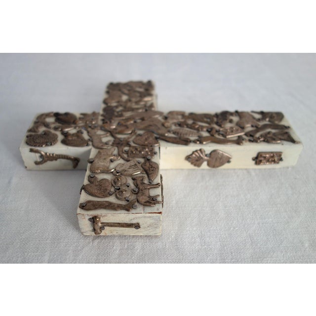 Folk Art Cross by Estela Ogazon, Mexico For Sale - Image 3 of 11