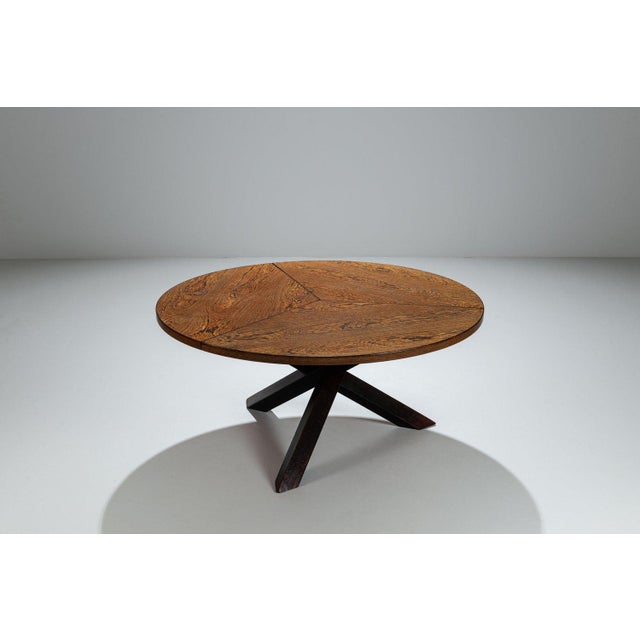 Tripod Dining Table in Wenge by Gerard Geytenbeek, Netherlands, 1960 For Sale - Image 4 of 14