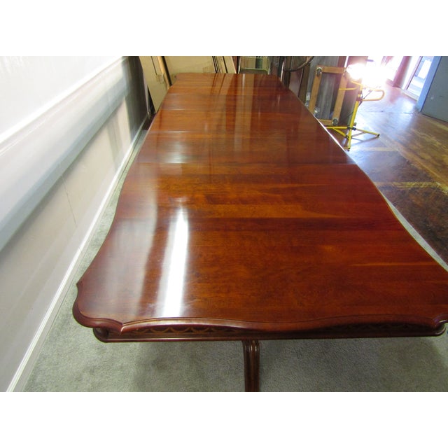 Pennsylvania House Solid Cherry Chippendale Style Dining Table For Sale - Image 11 of 12
