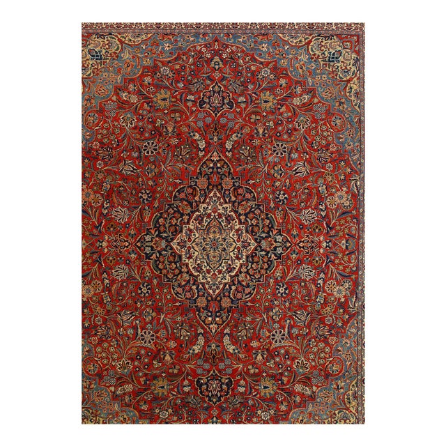 Traditional Pasargad DC Fine Persian Antique Kashan Rug For Sale - Image 3 of 4