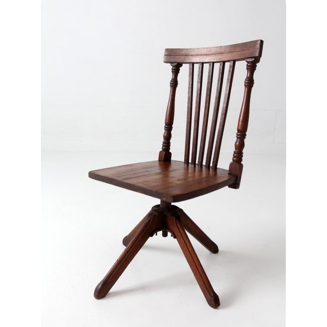 Antique Victorian Children's Swivel Desk Chair For Sale - Image 18 of 18