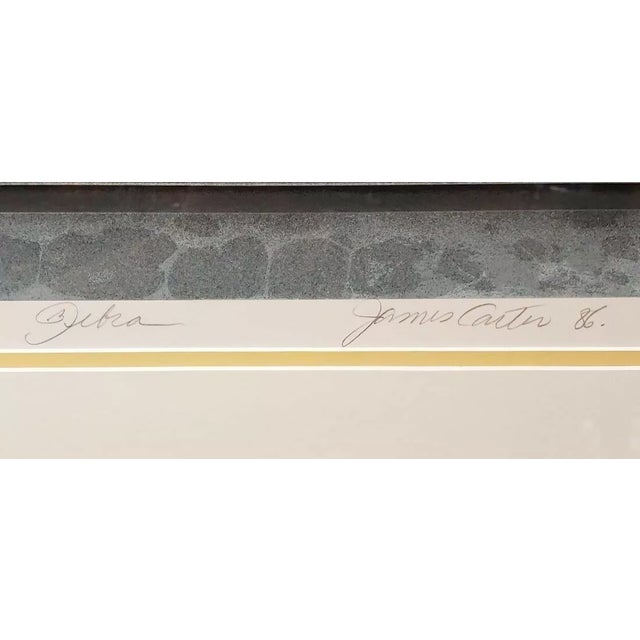 American James Carter - "Zebra" Limited Edition Print #232 of 275 (1986) For Sale - Image 3 of 5