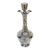 Early 20th Century Large Art Nouveau Silver Overlay Grapevine Decanter , Alvin Silver Co. For Sale