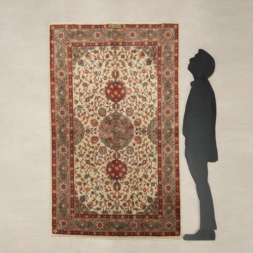 Kayseri rug in cotton and wool, large knot, hand-made. This piece is attributed to the mentioned designer/maker. It has no...